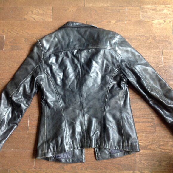 Black Leather Jacket - Picture 2 of 3